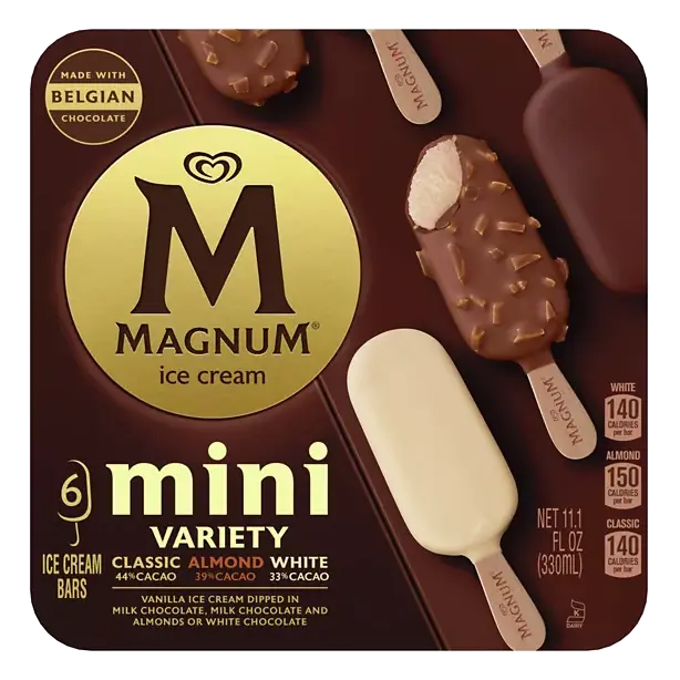 Mini Classic Almond White Ice Cream Bars