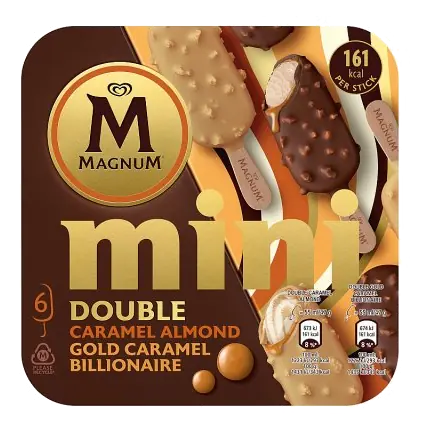 Mini Double Caramel Gold Ice Cream Sticks
