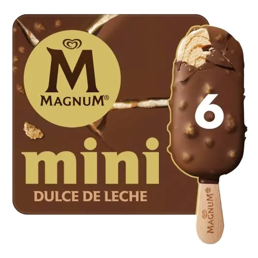Mini Dulce De Leche Ice Cream Sticks 6 Pack