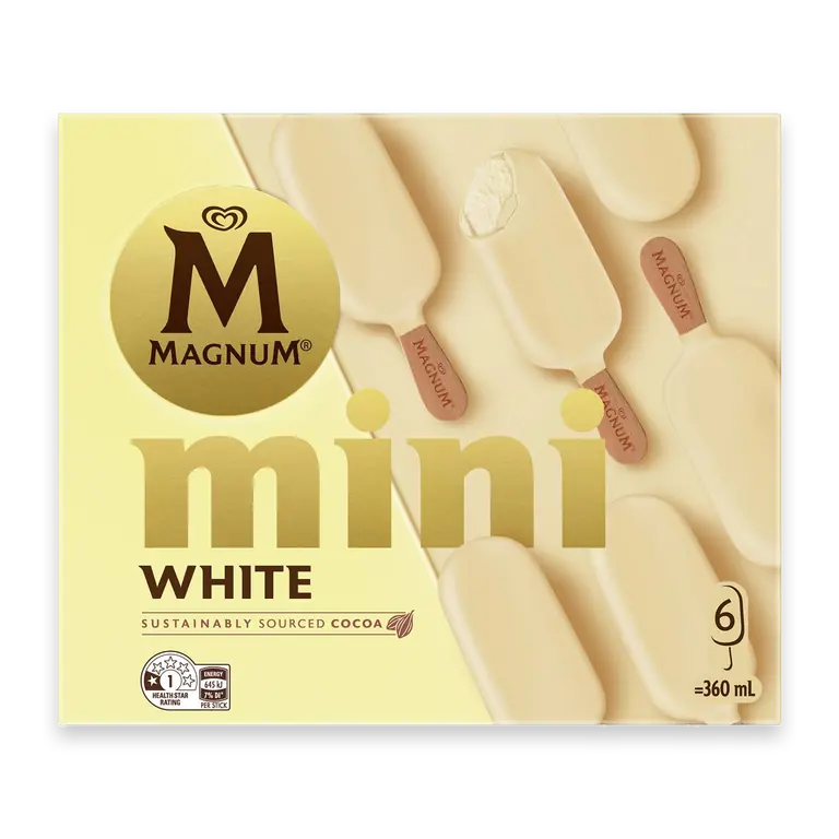 Mini White Ice Cream Sticks