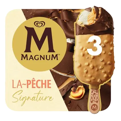 Signature Peach Ice Cream Sticks