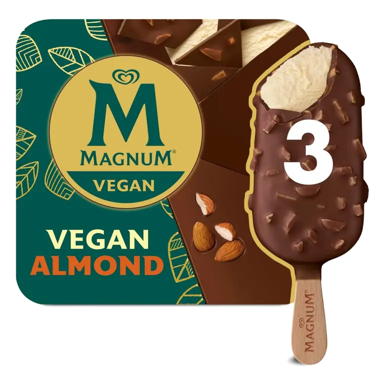 Vegan Almond Ice Cream Sticks 3 x 90ml