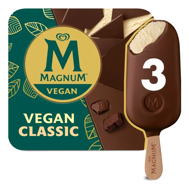 Vegan Classic Ice Cream Sticks 3 x 90ml