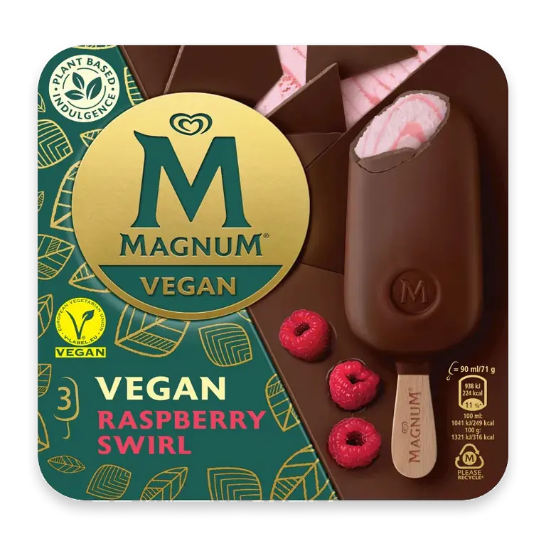 Vegan Raspberry swirl 3-pack