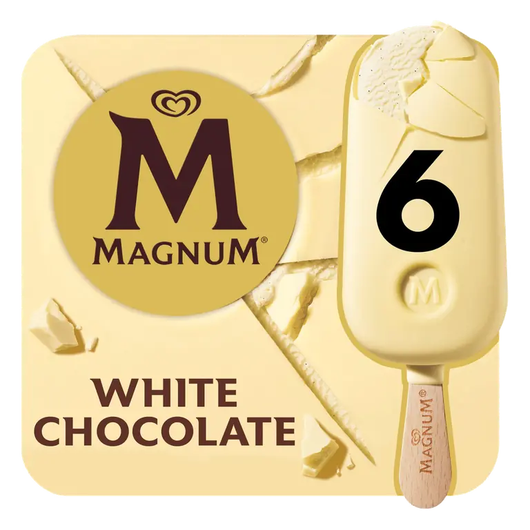 Magnum White Ice Cream 6x 100 ml