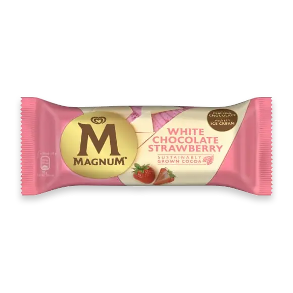 Whitechocolate Strawberry Glasspinne