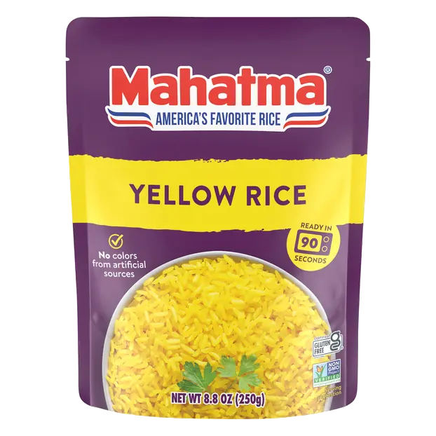 90 Second Microwave Yellow Rice