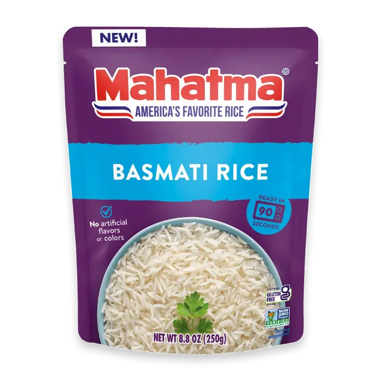 Basmati Rice, Ready to Heat 90 Seconds, 8.8 oz (250g)