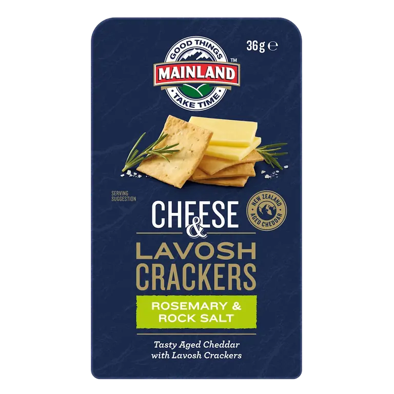 Cheese & Lavosh Crackers Rosemary & Rock Salt