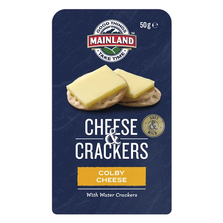 Colby Cheese with Water Crackers