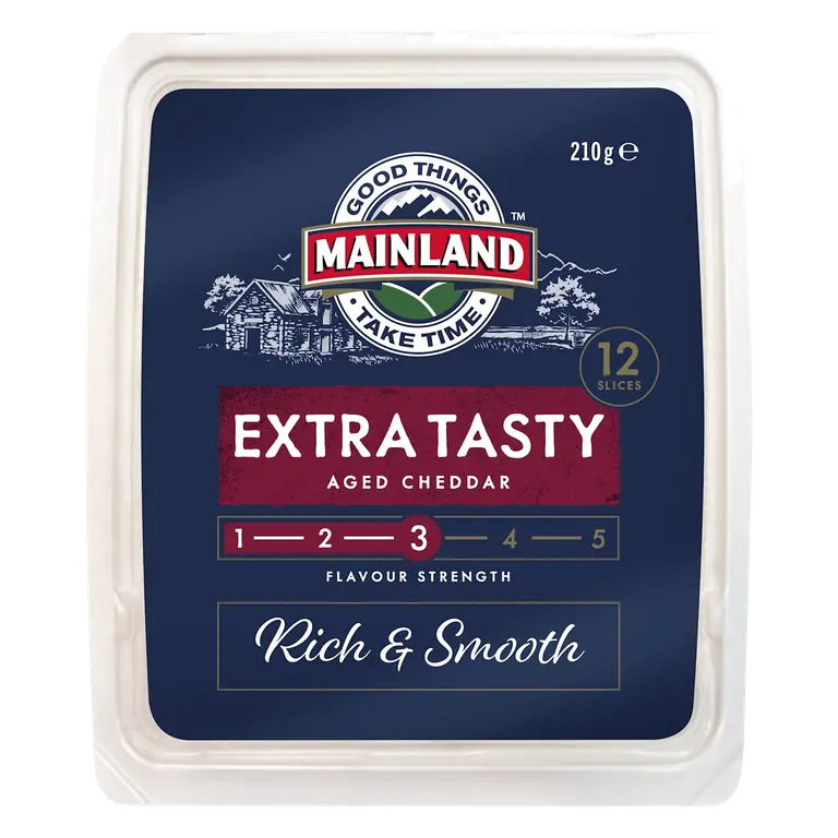 Extra Tasty Cheddar Cheese Slices
