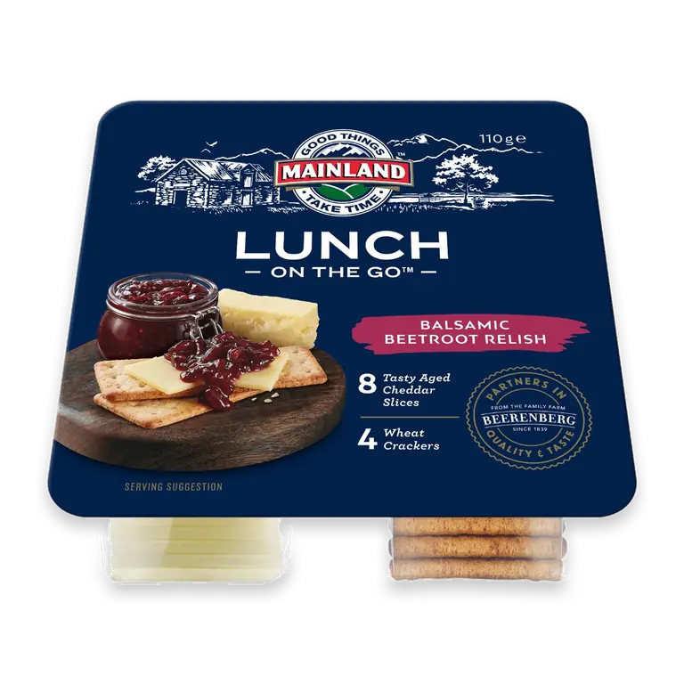 Lunch On The Go Cheese With Crackers & Balsamic Beetroot