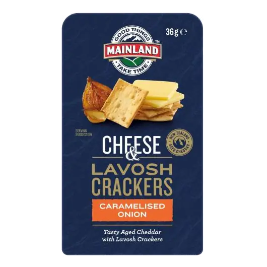 On The Go Cheese Lavosh & Caramelised Onion