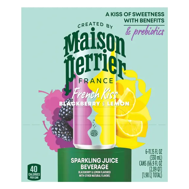 French Kiss Blackberry & Lemon Sparkling Juice - 6 pk