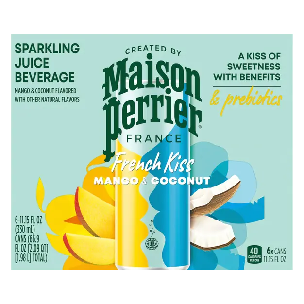 French Kiss Mango & Coconut Sparkling Juice Beverage - 6 pk