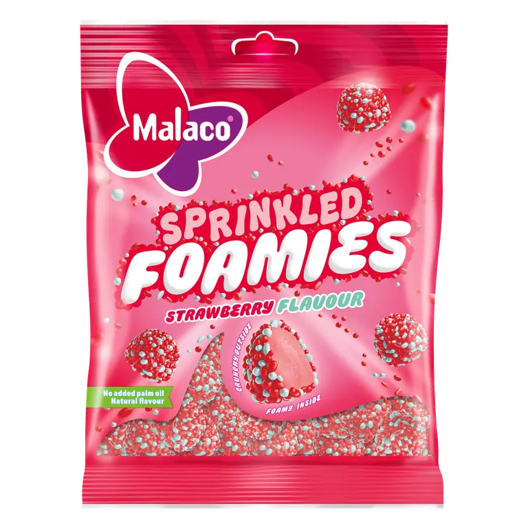 Strawberry Sprinkled Foamies