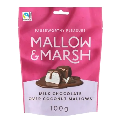 Milk Chocolate Over Coconut Mallows