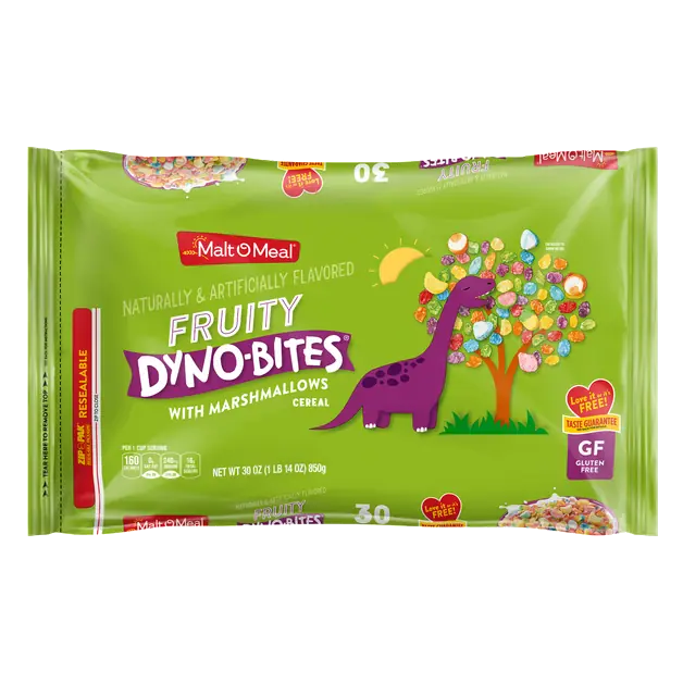 Gluten Free Fruity Dyno-Bites w/Marshmallows Cereal Bag Super