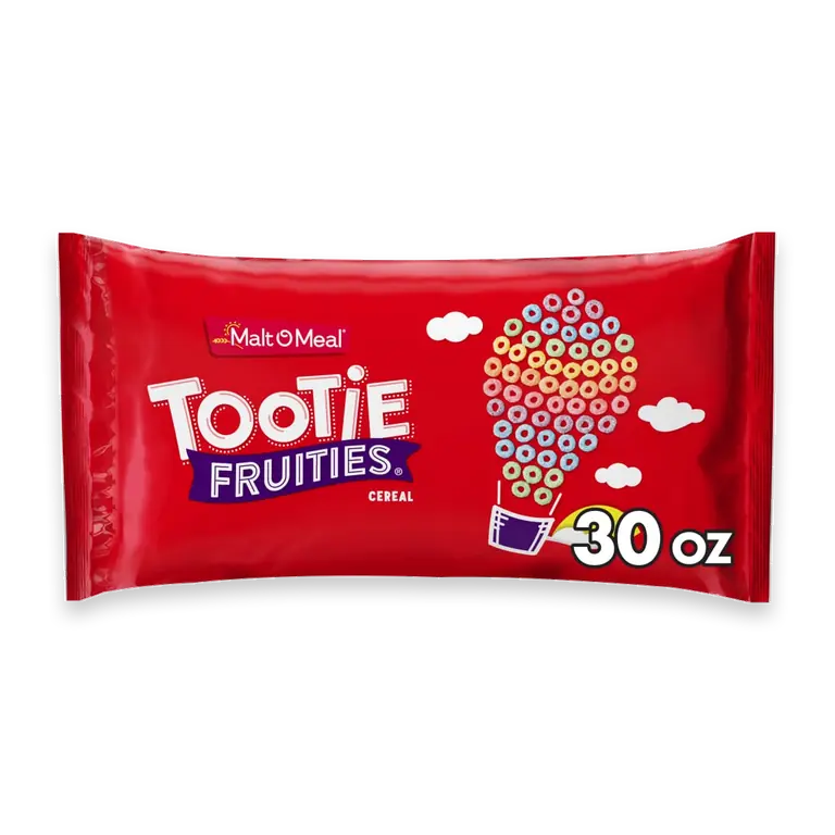 Tootie Fruities Breakfast Cereal, Colorful Fruity Cereal Rings - 30 oz