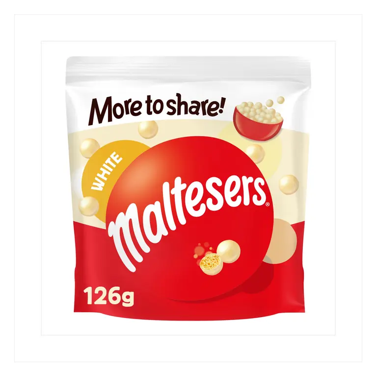 Maltesers White Chocolate Bag 126g