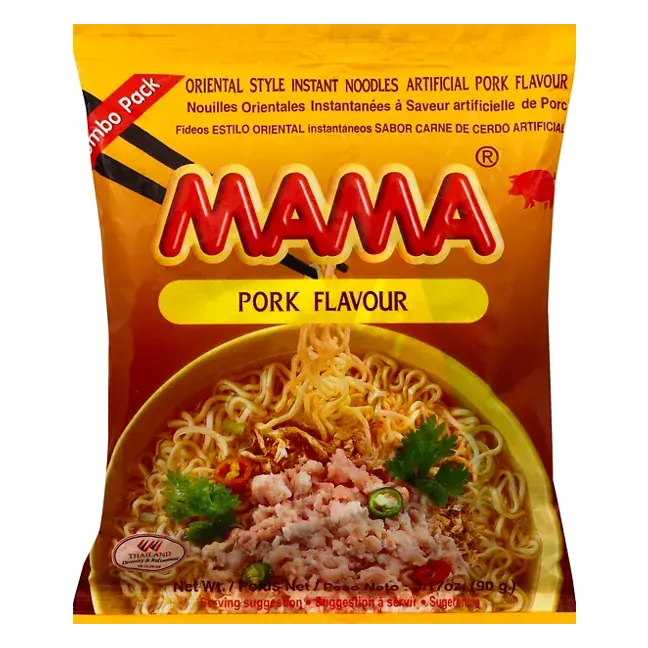 Instant Noodles, Oriental Style, Artificial Pork Flavour, Jumbo Pack