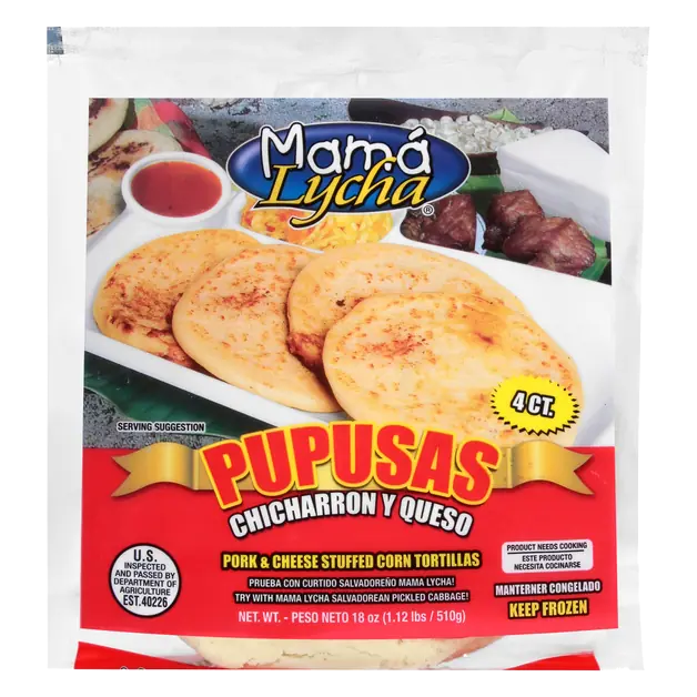 Pork & Cheese Pupusas - 4 ct Frozen