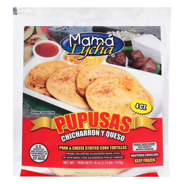Tortillas, Corn, Stuffed, Pork & Cheese