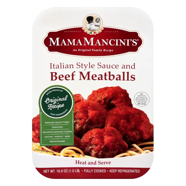 Italian Style Sauce & Beef Meatballs Refrigerated