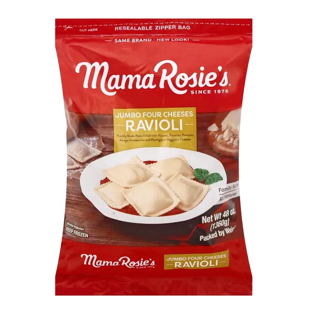 Jumbo Four Cheese Ravioli Pasta Frozen