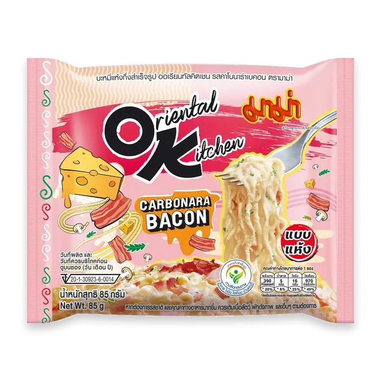 Snabbnudlar Carbonara Bacon 85g