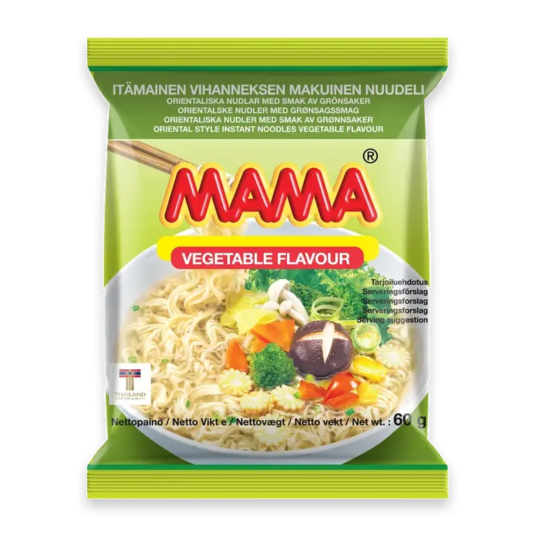 Snabbnudlar Vegetarisk 60g