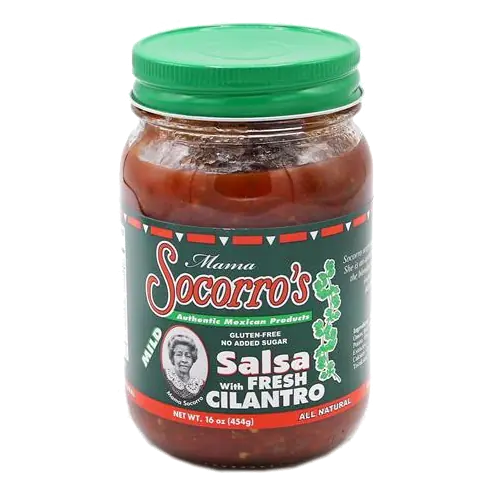 Mama Socorro's Mild Salsa with Fresh Cilantro Gluten Free No Sugar Added