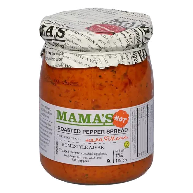 Roasted Pepper Spread, Homestyle Ajvar, Hot