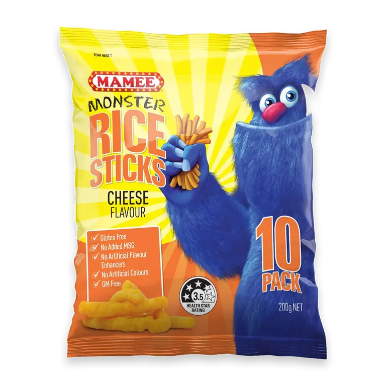 Rice Snacks Sticks Cheese Flavour