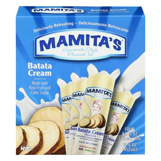 Homemade Style Batata Cream Flavored Ice - 4 ct