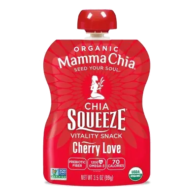 Cherry Love Organic Chia Vitality Squeeze Snack