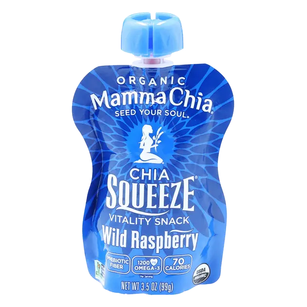 Wild Raspberry Organic Chia Vitality Squeeze Snack