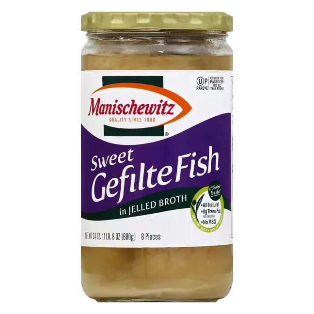 Gefilte Fish, Sweet, in Jellied Broth