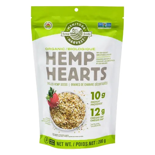 Organic Hemp Hearts Shelled Hemp Seeds 200 g