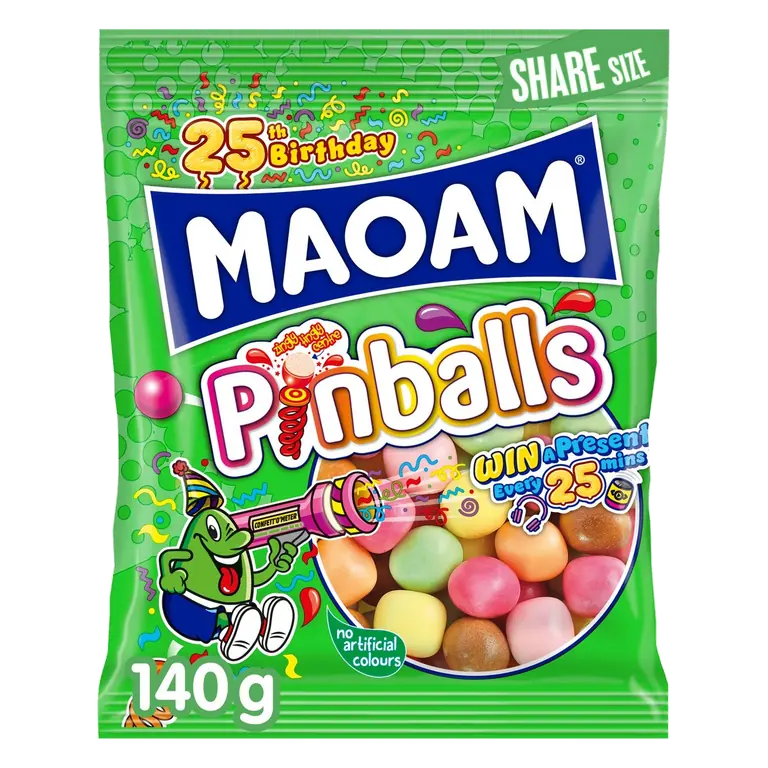 Pinballs Sweets Share Bag 140g