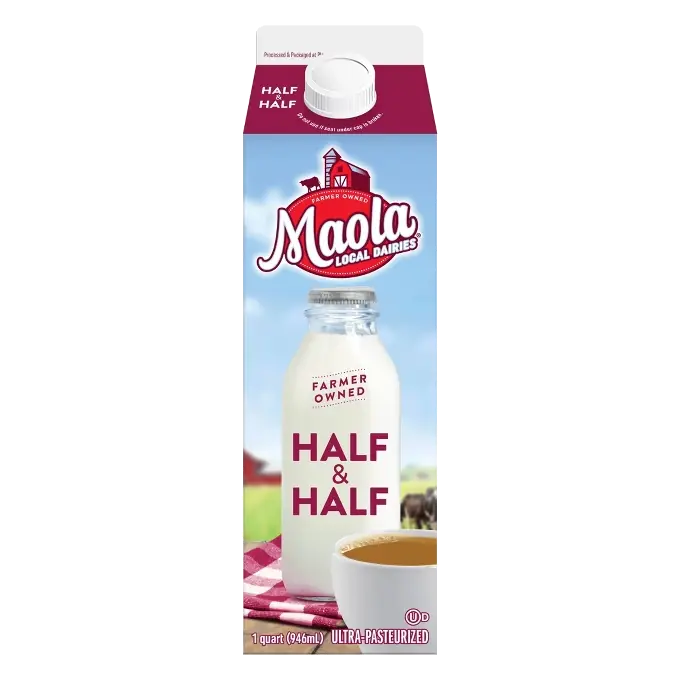 Maola 10.5% Half and Half Milk, 32oz