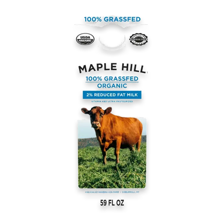 100% Grassfed Organic 2% Reduced Fat Milk