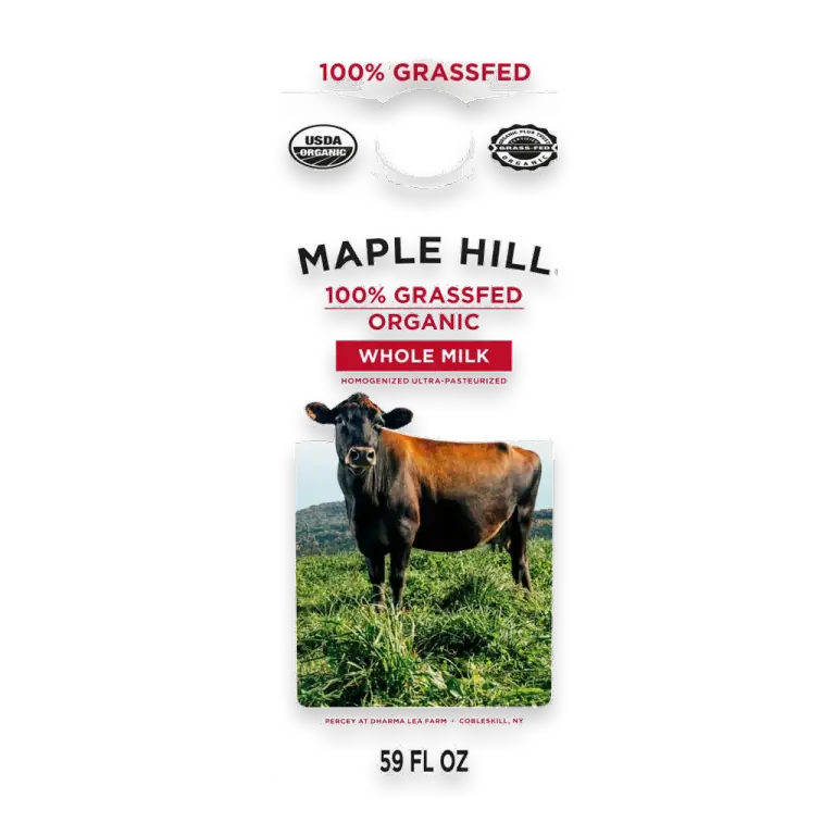 100% Grassfed Organic Whole Milk