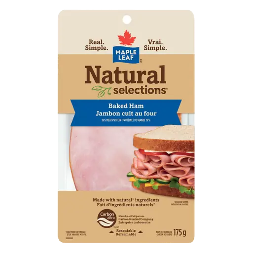 Natural Selections Deli Sliced Baked Ham 175 g