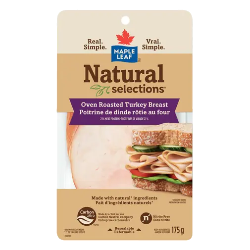 Natural Selections Deli Sliced Turkey Breast Oven Roasted 175 g