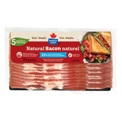Natural Bacon Slices Less Salt 375 g