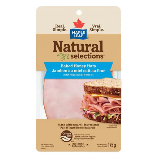 Natural Selections Deli Sliced Baked Ham Honey 175 g