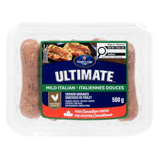 Frozen Dinner Sausage Chicken Ultimate Mild Italian 500 g