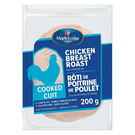 Gluten-Free Sliced Cooked Chicken Breast 200 g