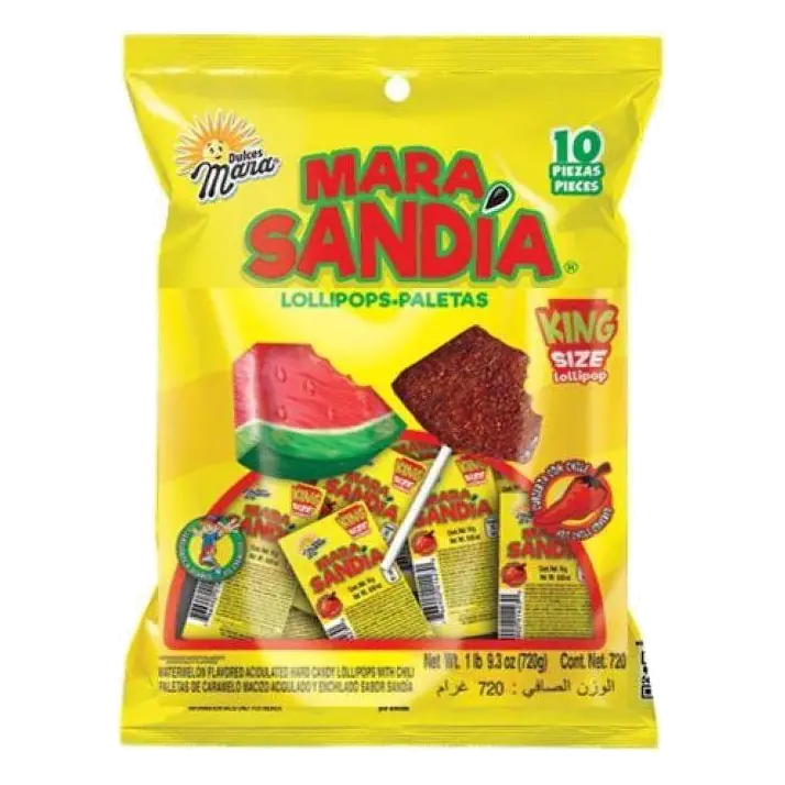 Dulces Mara King Size Sandia Candy Variety Pack, 10ct